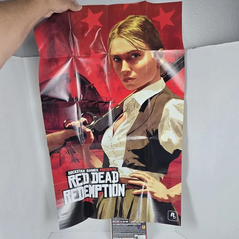 Red Dead Redemption Sony Playstation 3 in‎ Case with Mint Map/Poster & MINT DISC